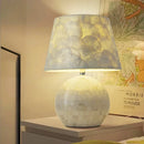 Axyaa Shell Ball Table Light with Fabric Lampshade, E27 LED Bulb