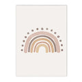Axyaa Rainbow Flower Sun Heart Nursery Canvas Art Print Kid Room Decor