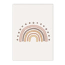 Axyaa Rainbow Flower Sun Heart Nursery Canvas Art Print Kid Room Decor