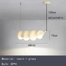 Axyaa Pea Glass Ball LED Pendant Chandelier