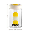 Axyaa Multigrain Storage Box: Transparent Food Jar, Sealed, Kitchen Organizer, Dried Storage Jar.