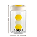 Axyaa Multigrain Storage Box: Transparent Food Jar, Sealed, Kitchen Organizer, Dried Storage Jar.