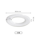 Axyaa Circular Ceramic Sushi Serving Plate for Molecular Cuisine and Restaurant Tableware