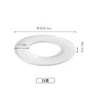 Axyaa Circular Ceramic Sushi Serving Plate for Molecular Cuisine and Restaurant Tableware
