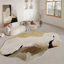 Axyaa Soft Luxury Rug for Living Room and Bedroom, Anti-slip Irregular Shape Floor Mat
