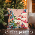 Axyaa Christmas Pillowcases - Festive Home Decor Cushion Cover for Sofa, Bedroom, Car