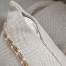Axyaa Bohemian Circle Jacquard Embroidery Pillow Covers - 45X45 Linen Cotton Decor