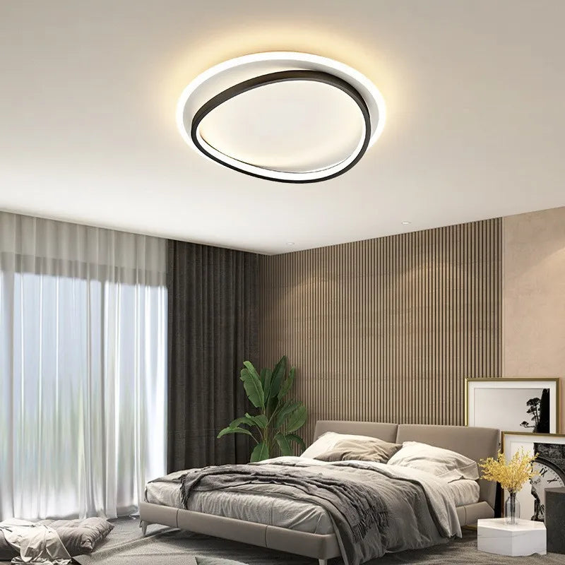 Axya Modern LED Ceiling Chandelier Black Gold Indoor Lighting Fixtures