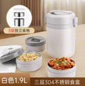 Axyaa 304 Vacuum Insulated Layered Portable Lunch Box for Office Workers