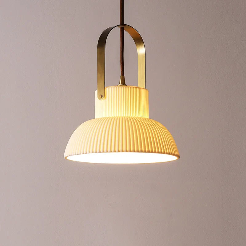 Axyaa Ceramic LED Pendant Lights: Japanese Style, Nordic Design