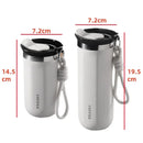 Axyaa Stainless Steel Insulated Cup with Lid - 350/500ML Thermal Mug Vacuum Flask