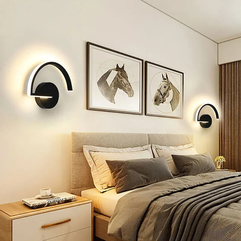 Axya LED Wall Lamp: Modern Bedroom Sconce for Home Decor Lighting