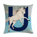 Axyaa Animal Print Linen Pillowcase Set