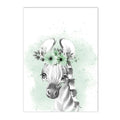 Axyaa Animal Lion Koala Green Wall Poster Nursery Art Prints Canvas Painting