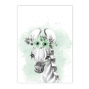 Axyaa Animal Lion Koala Green Wall Poster Nursery Art Prints Canvas Painting