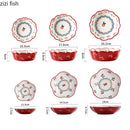 Axyaa Retro Ceramic Fruit Bowl Set for Stylish Table Presentation