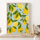 Axyaa Citrus Fruit Canvas Print Wall Art for Home Decor