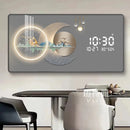 Axyaa Light Luxury Wall Clock Decorative Painting for Living Room and Dining Room