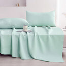 Axyaa Waffle Plaid Ice Silk Summer Blanket Double-Sided Cooling Duvet for Bed