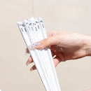Axyaa Panda Chopsticks Set - White Cartoon Alloy, Anti-slip, Anti-bacterial