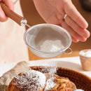Axyaa Stainless Steel Fine Mesh Colander with Plastic Handle