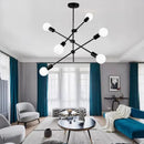 Axyaa Modern Long Pole Led Chandelier for Home Decoration and Lighting in Living Room