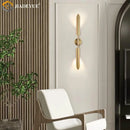 Axyaa Gold LED Single Head Wall Lamp for Modern Living Room or Bedroom