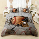 Axyaa Fashion Sports Alphabet Digital Print Quilt Cover Set