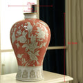 Axyaa Blue and White Porcelain Vase - Chinese Retro Ceramic Handicraft Home Decor