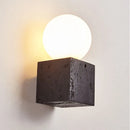 Axyaa Black Hole Stone Modern Wall Light Sconce for Bedroom, Living Room