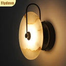 Axyaa Marble Circle Wall Lamp for Home Decor & Lighting Fixtures