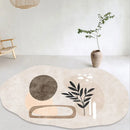 Axyaa Creative Arts Irregular Rug for Bedroom Home Decor Anti-Slip Living Room Carpet