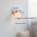 Axyaa White Glass LED Wall Sconce Modern Nordic Home Decor Light