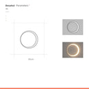 Axyaa Waterproof Moon Wall Lamp for Outdoor and Garden Decor