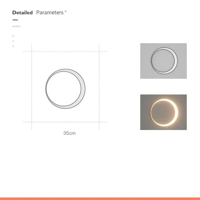 Axyaa Waterproof Moon Wall Lamp for Outdoor and Garden Decor