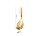 Axyaa Stainless Steel Serving Spoon Colander - Wide-mouthed, Catering Quality