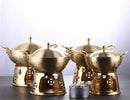 Axya Copper Cooking Pots Set: Small Hotpot Stove & Milk Pot Cookware Set