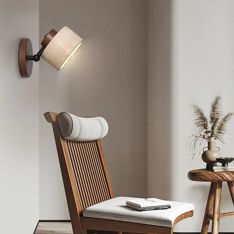 Axyaa Nordic LED Wall Lights Up Down Yellow Stone Living Room Bedroom Lamp
