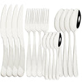 Axyaa 16-Piece Stainless Steel Gold Cutlery Set - Mirror Finish