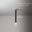 Axyaa Marble Designer Belt Pendant Light: Dimmable Luxury Chandelier