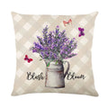 Axyaa Lavender Print Collection Pillowcase for Home Decor and Bedding