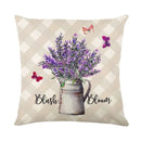 Axyaa Lavender Print Collection Pillowcase for Home Decor and Bedding