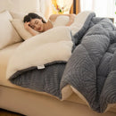 Axyaa Jacquard Velvet Winter Blanket - Cozy & Weighted Single/Double Comforter