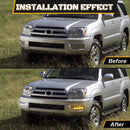 Axyaa LED DRL Daytime Running Lights for Toyota 4Runner 2003-2005 Dynamic Turn Signal