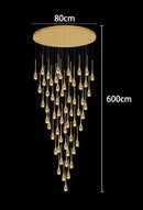 Axyaa Crystal Chandeliers LED Ceiling Lamp for Living Room