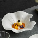 Axyaa Lotus Leaf Ceramic Soup Plate Set for Molecular Cuisine