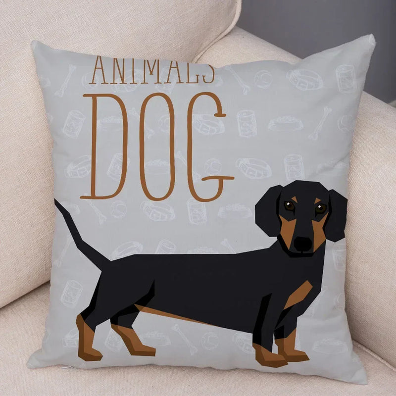 Axyaa Cartoon Dog Pet Animal Pillowcase