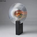 Axyaa Reflecting Prism Vase with Artificial Flowers for Room Decor