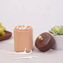 Axyaa Solid Wood Toothpick & Cotton Swab Box: High-End & Convenient Storage