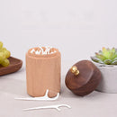 Axyaa Solid Wood Toothpick and Cotton Swab Box – High-End and Convenient